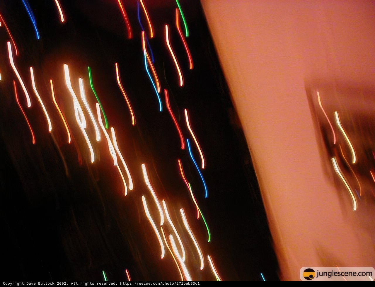 Blurred Lights Illuminating the Night Sky