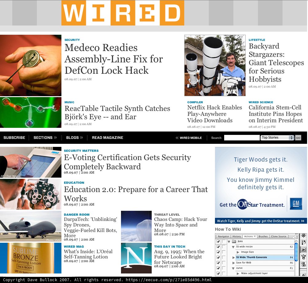 Advertisement poster featured on Wired magazine website