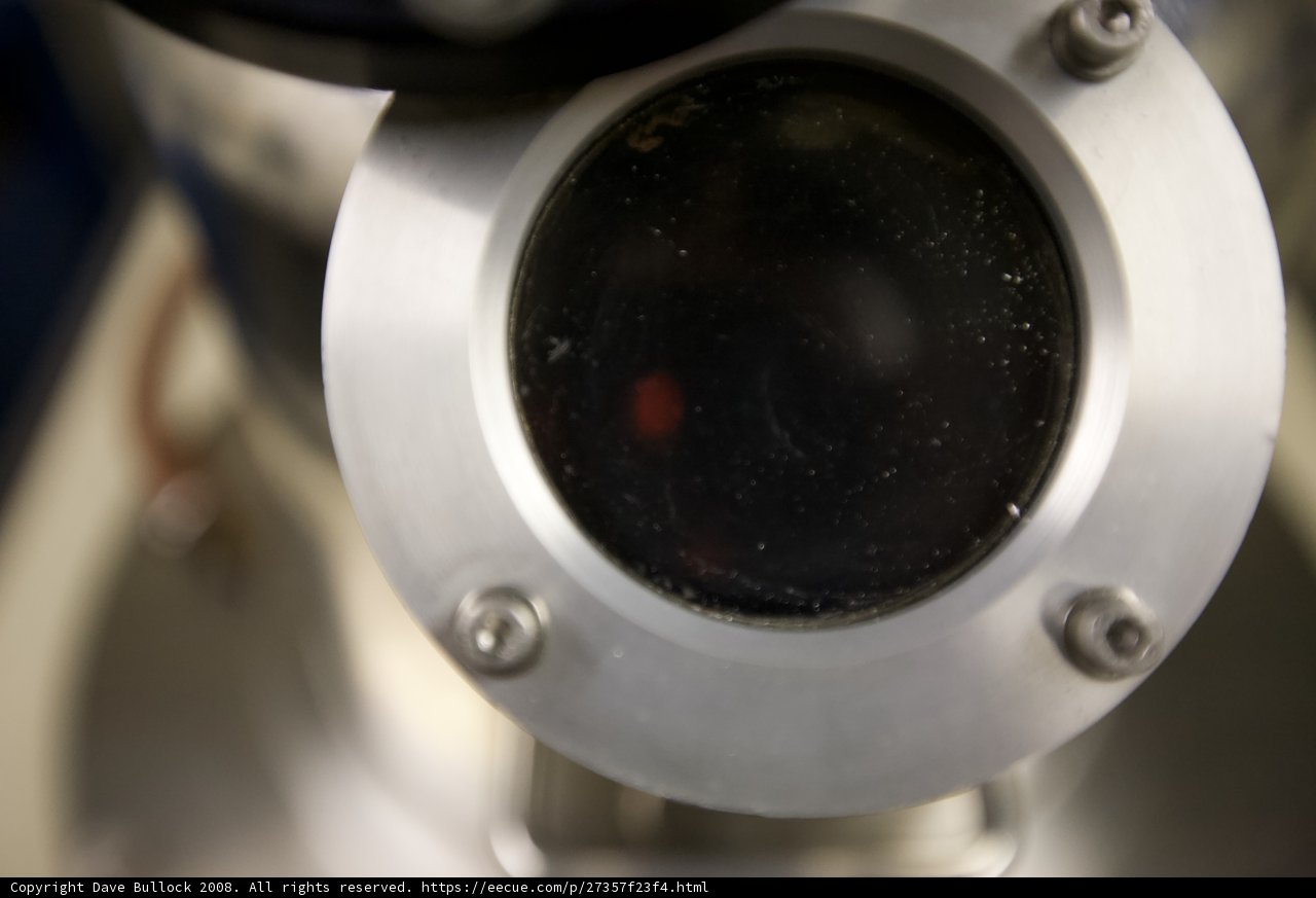 Red Dot Metal Close-Up