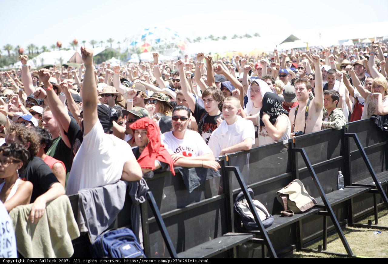 Coachella Crowd Gets Pumped Up