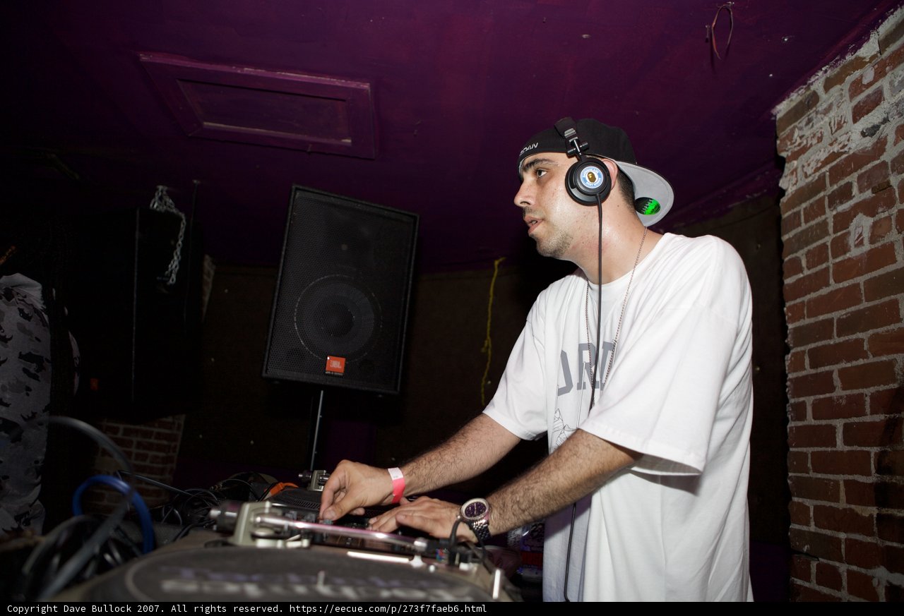 DJ Eric S pumps up the crowd