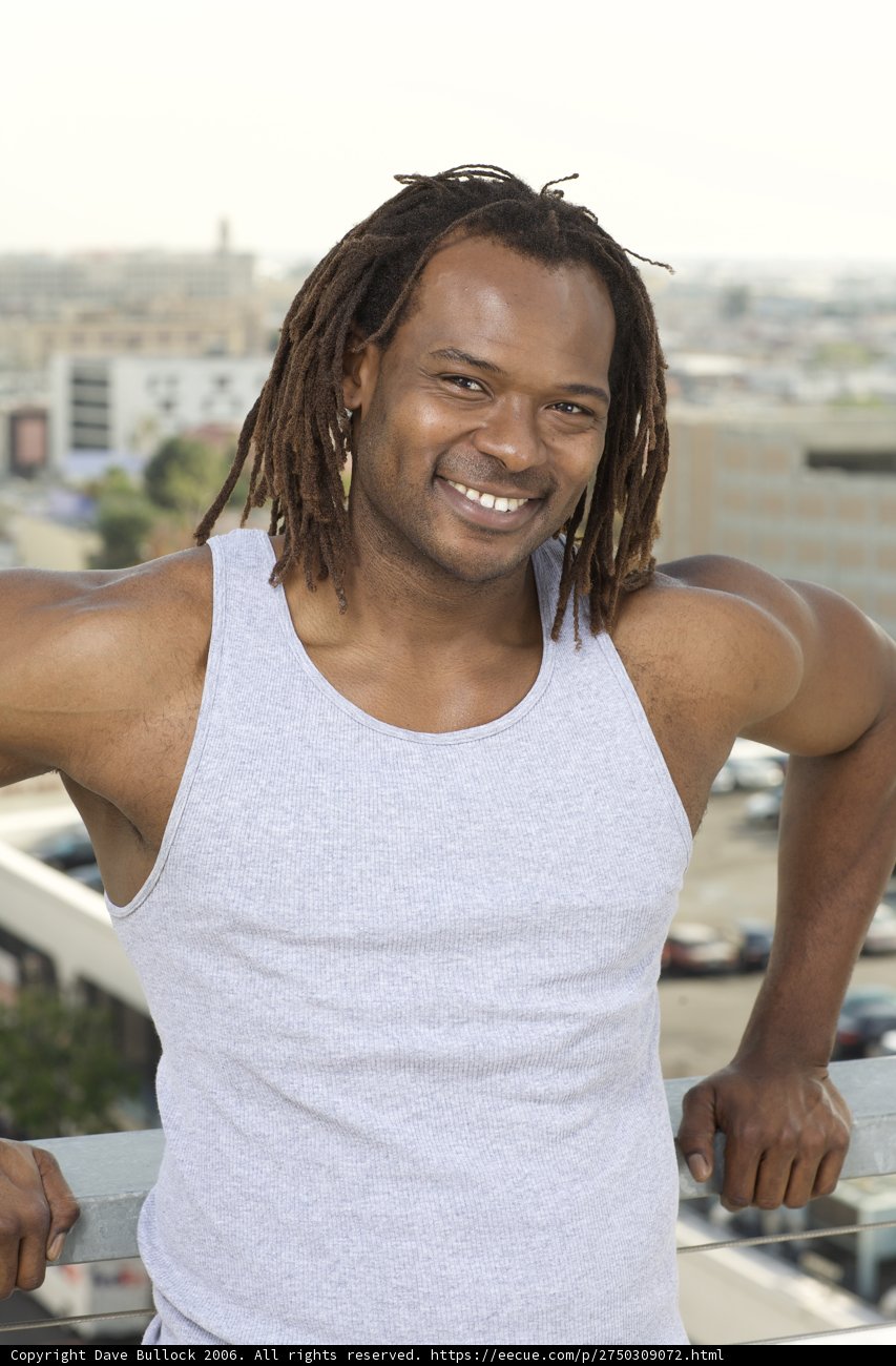 Happy Dreadlocked Man