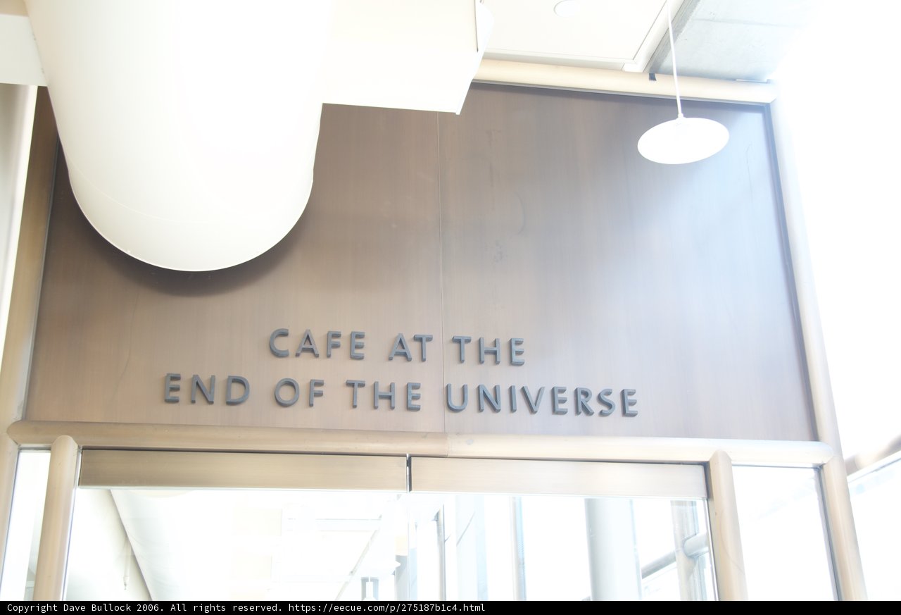 Cafe at the End of the Universe