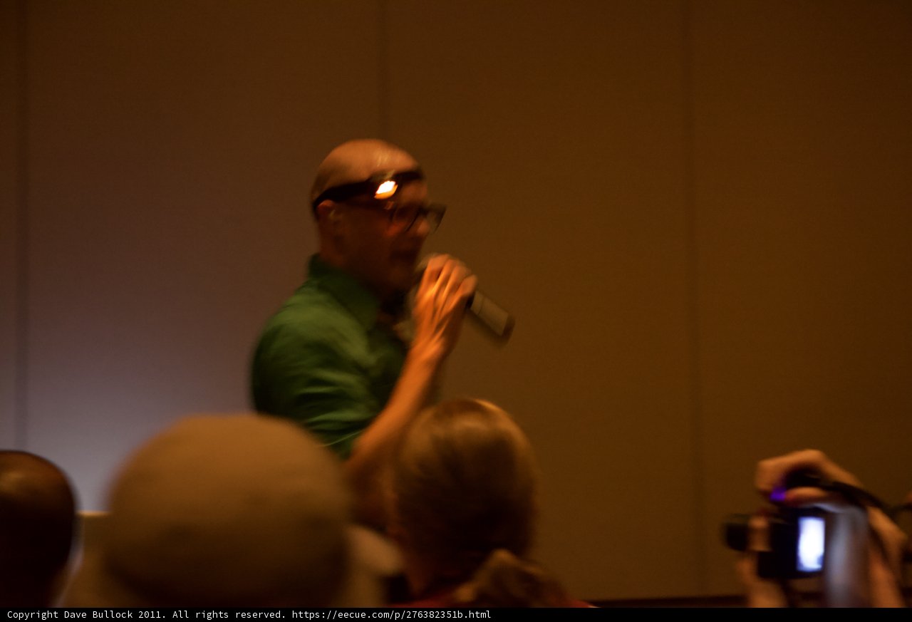 Mic Check in a Green Shirt