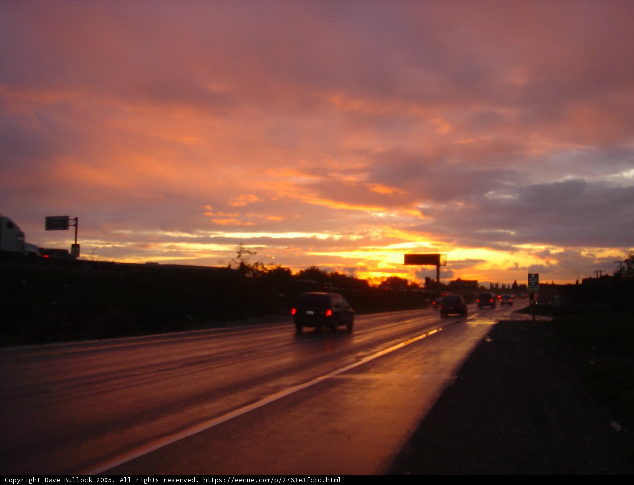 Sunset Drive on the Freeway
