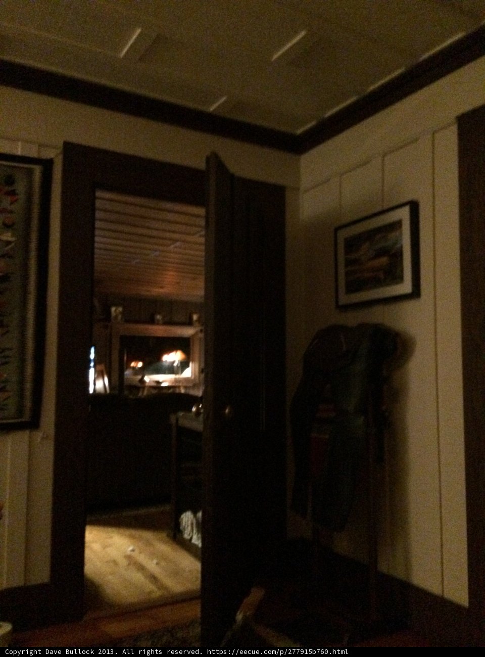 Open Door to a Cozy Living Room