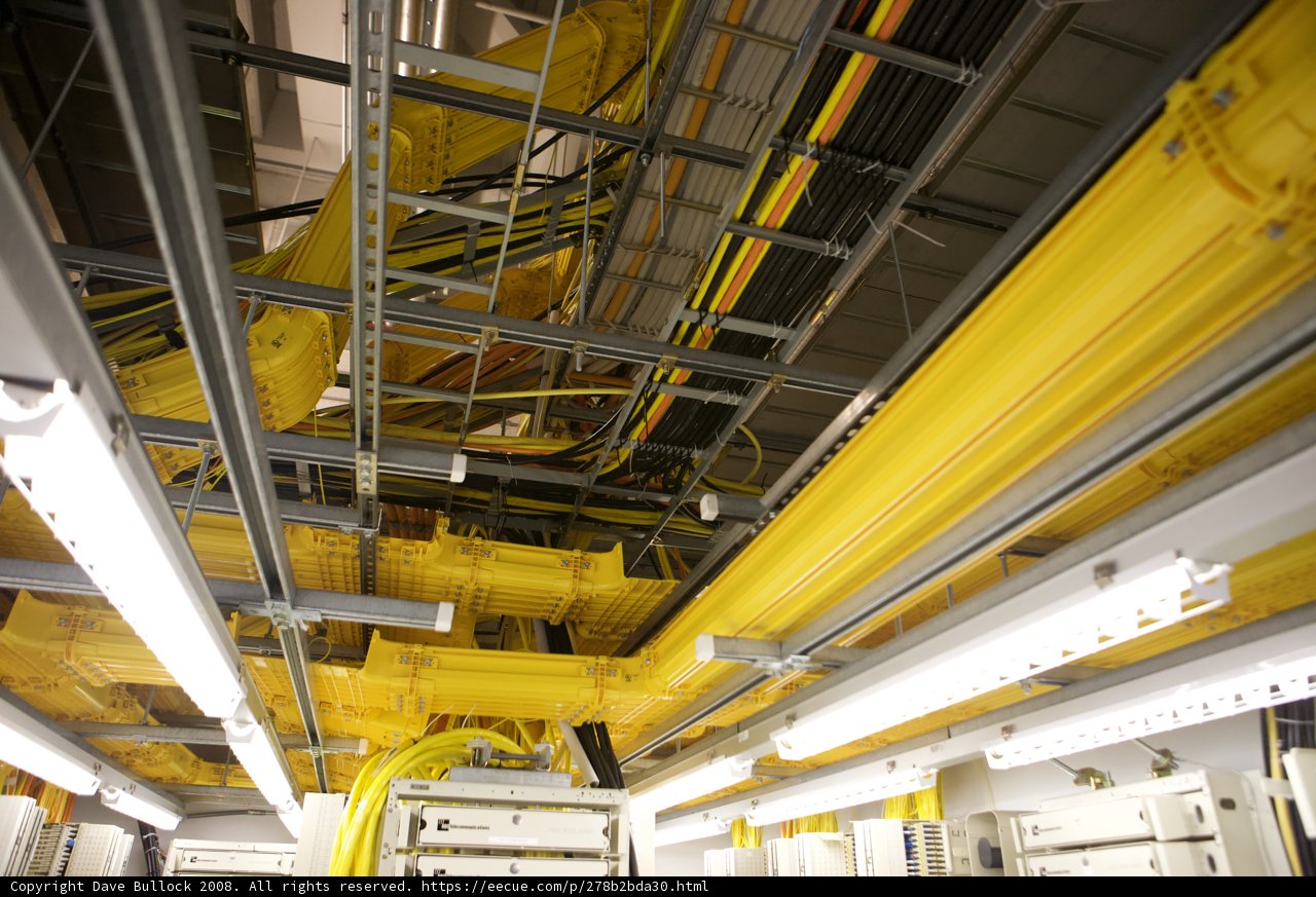 Hanging Wires in a Factory Building