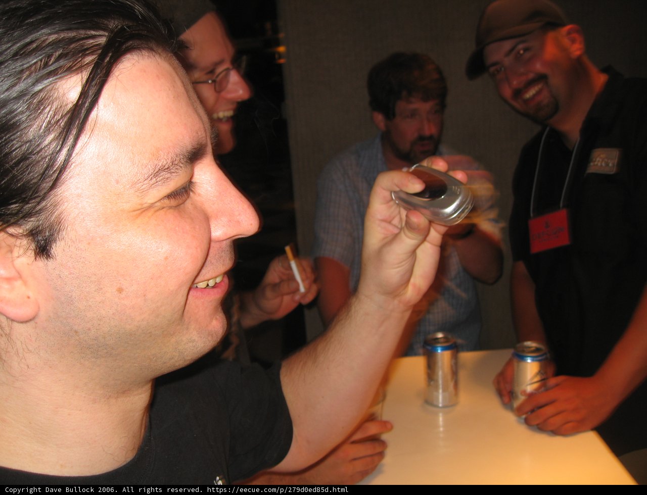 Three Men Enjoying a Night Out