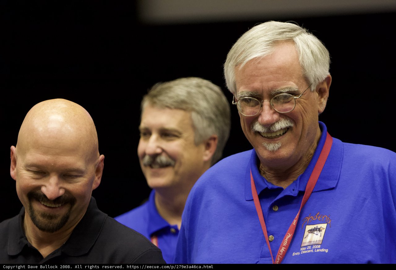 Three Men in Blue Shirts and Glasses