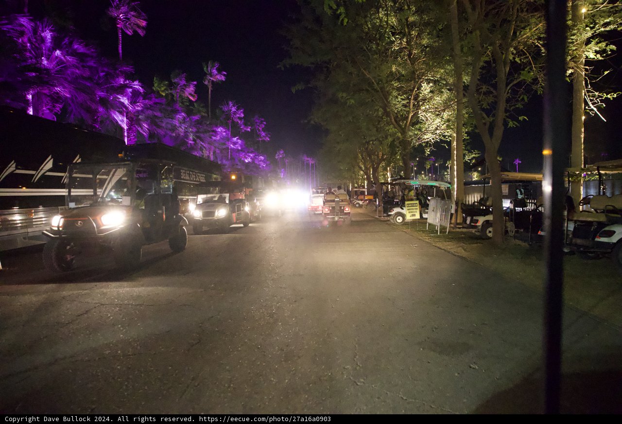 Vibrant Night at Coachella 2024: A Symphony of Lights and Streets