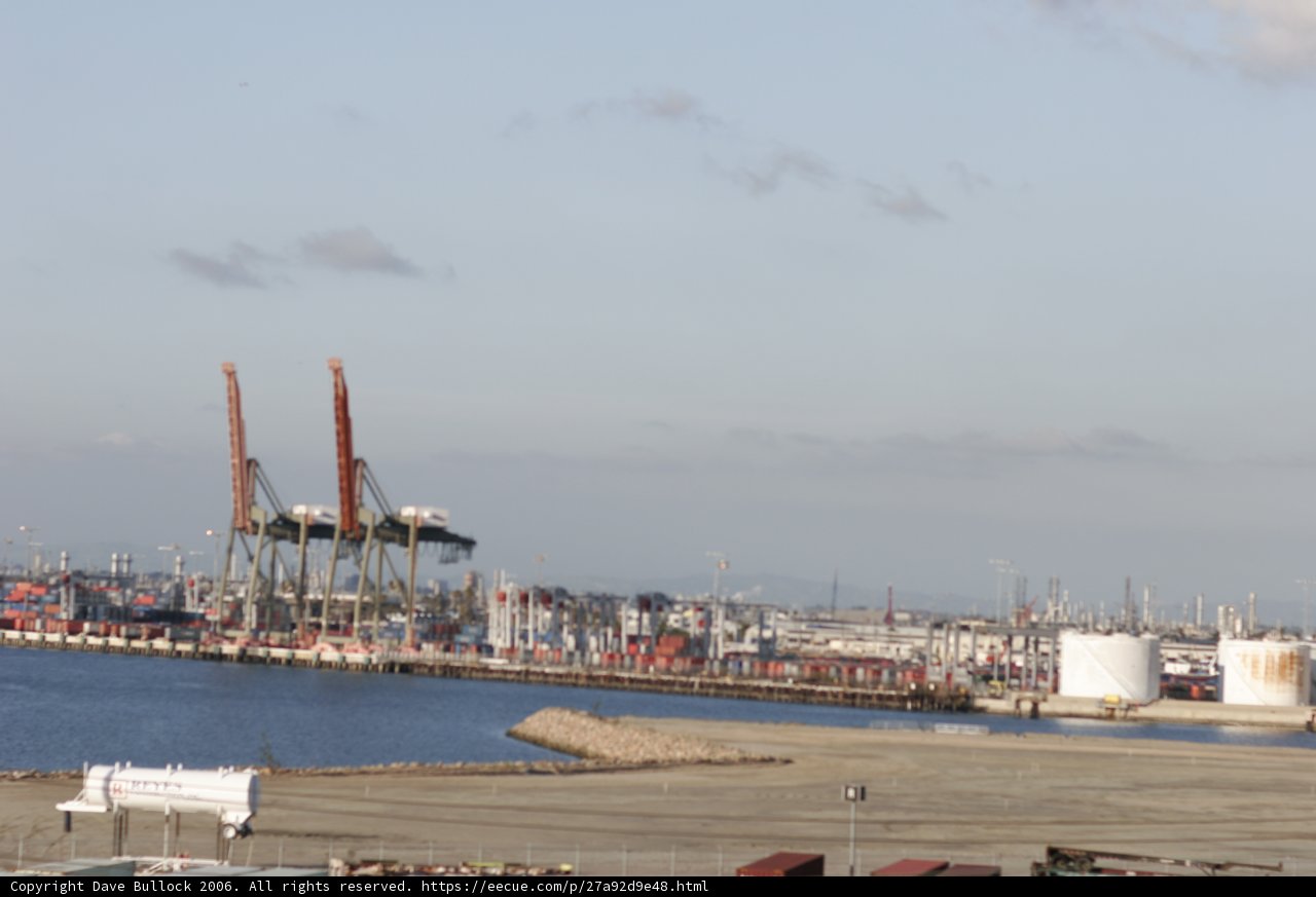 Busy Port on a Cloudy Day