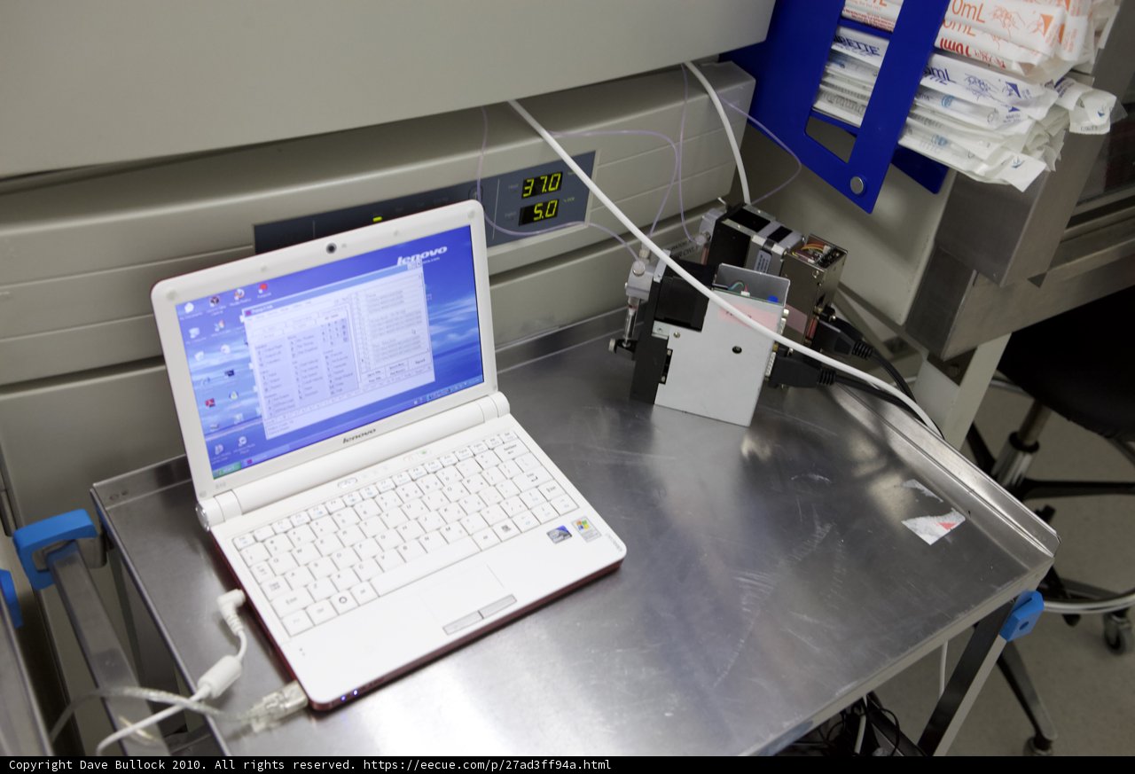 Laptop on Metal Table