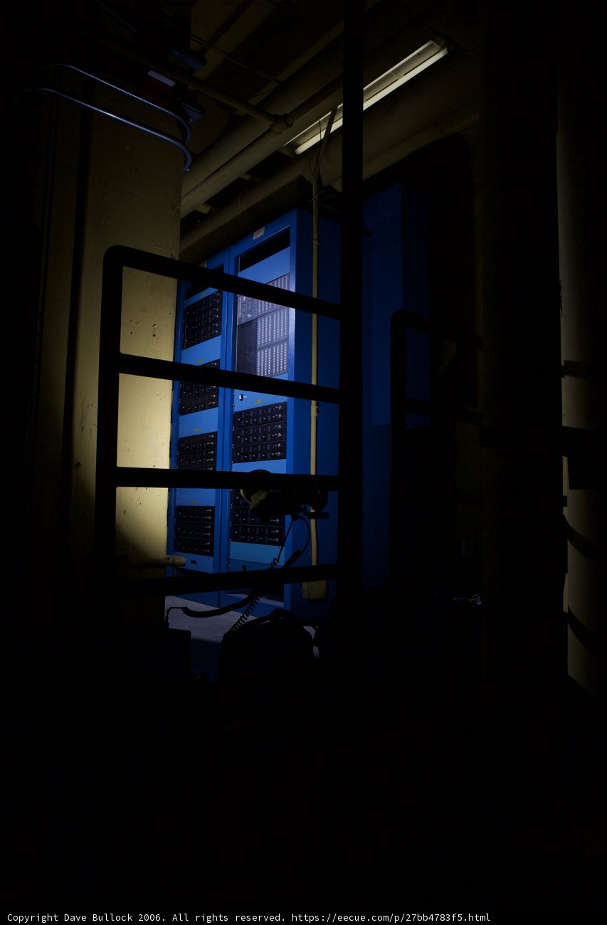 Blue Illumination in Darkened Angles