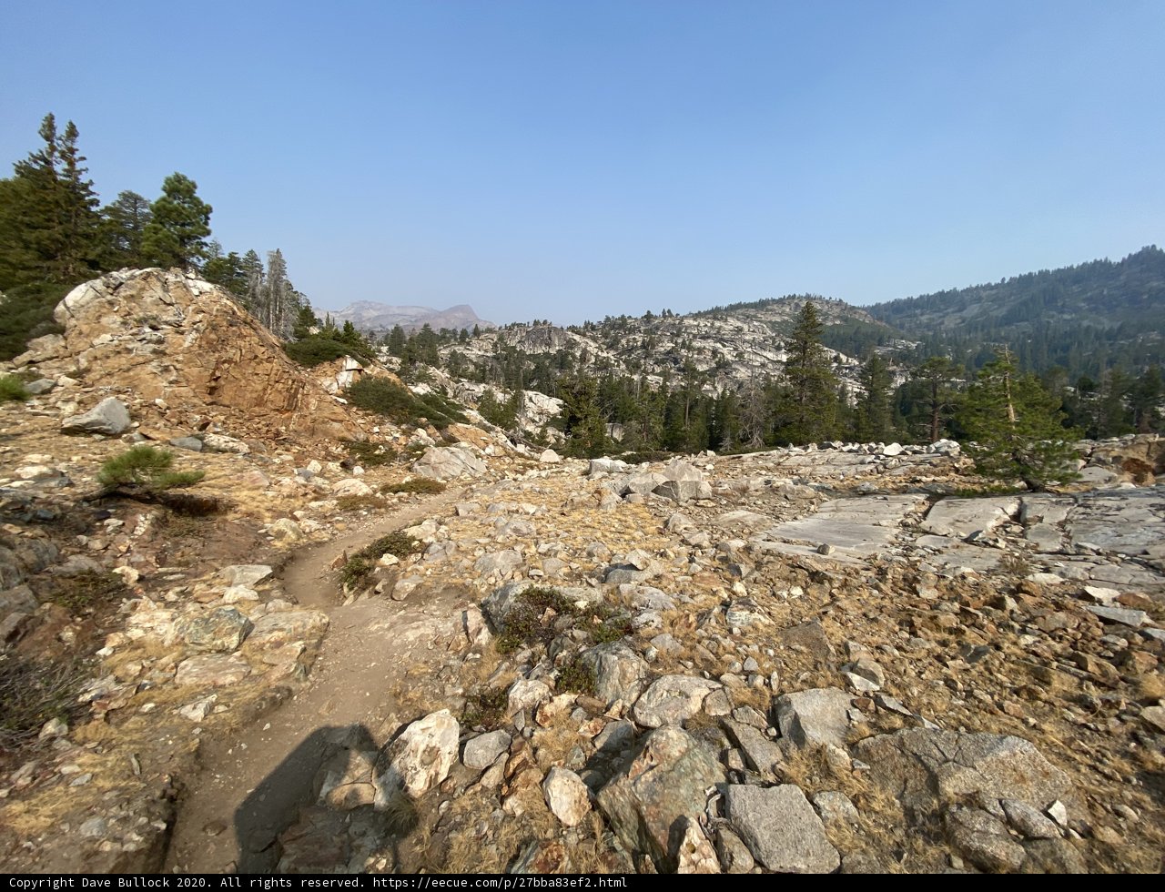 Hiking through the Desolation Wilderness