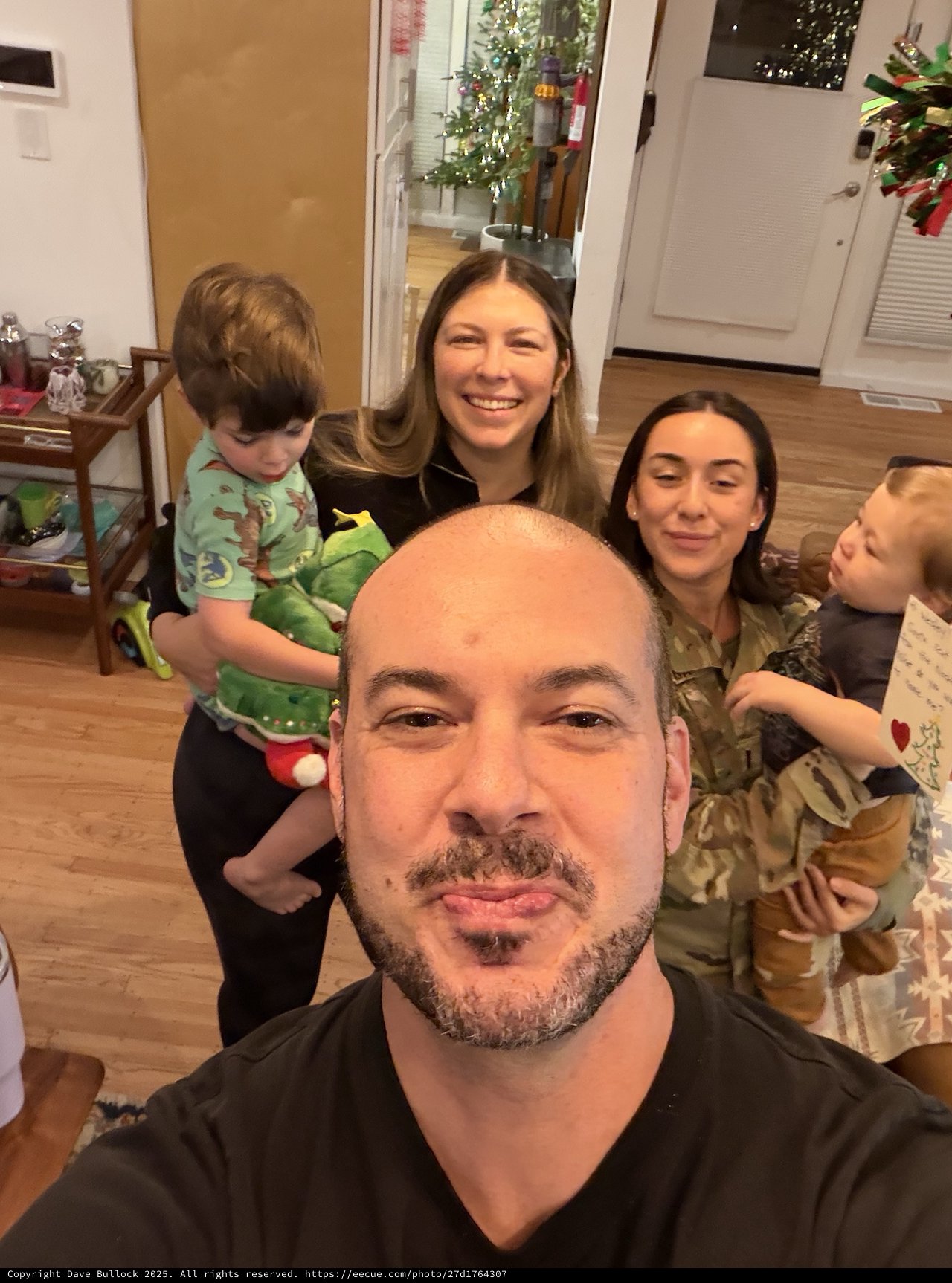 Family Holiday Selfie at Home
