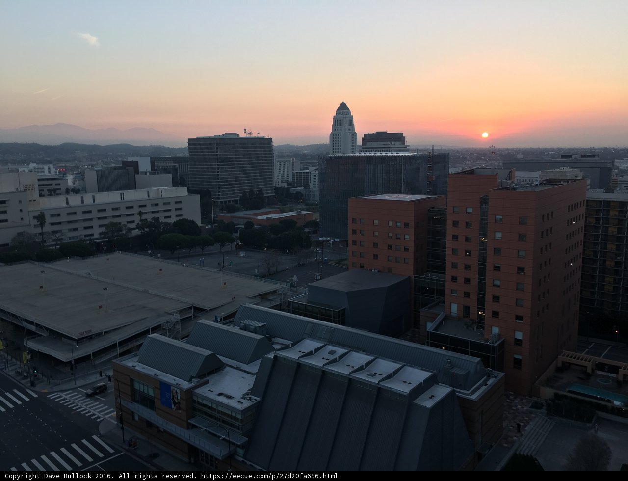 Sunset Over the Urban Metropolis