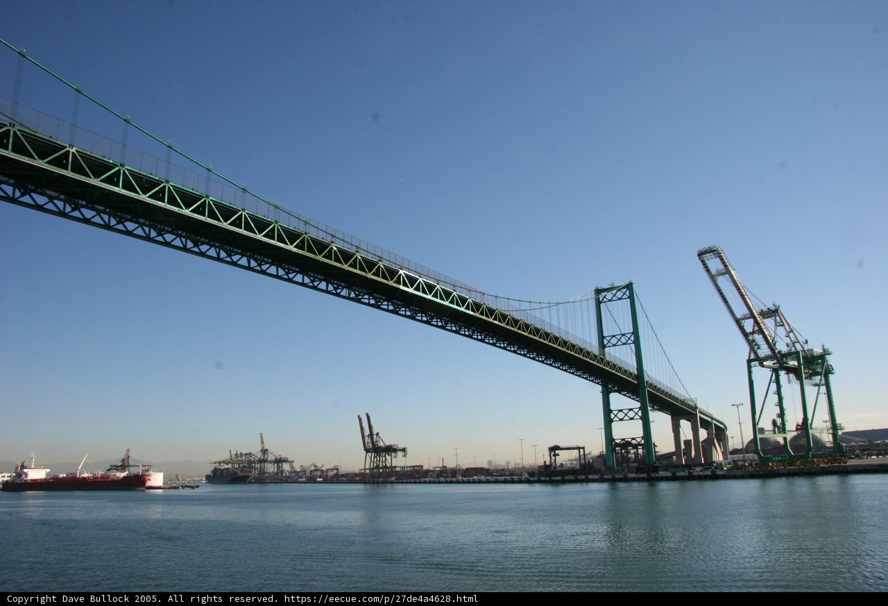 Majestic Bridge Overlooking a Serene Waterfront