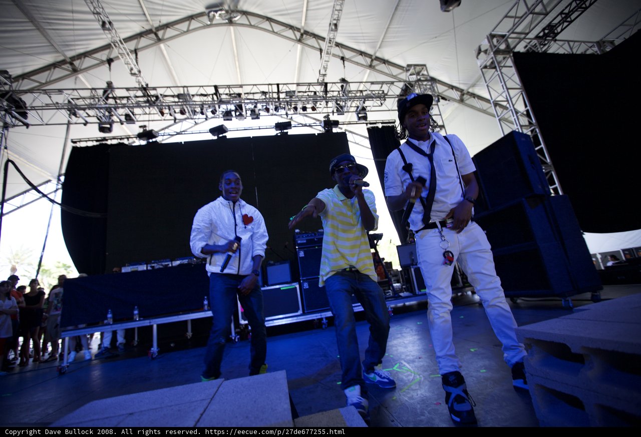 Three Men Rocking the Stage at Coachella 2008