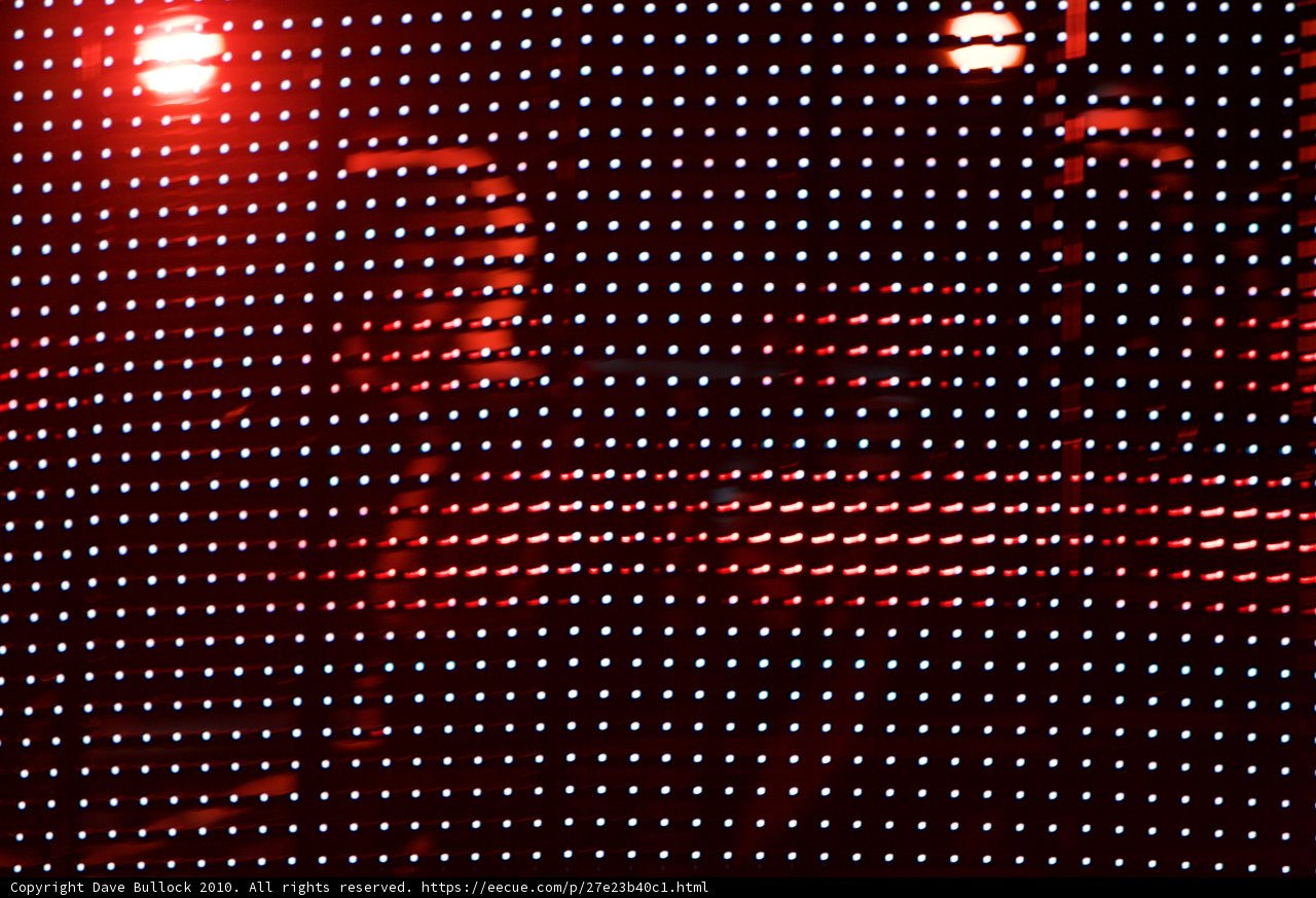 Glowing Red Screen