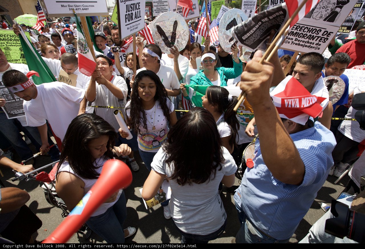 Mayday Rally Protestors March the Streets