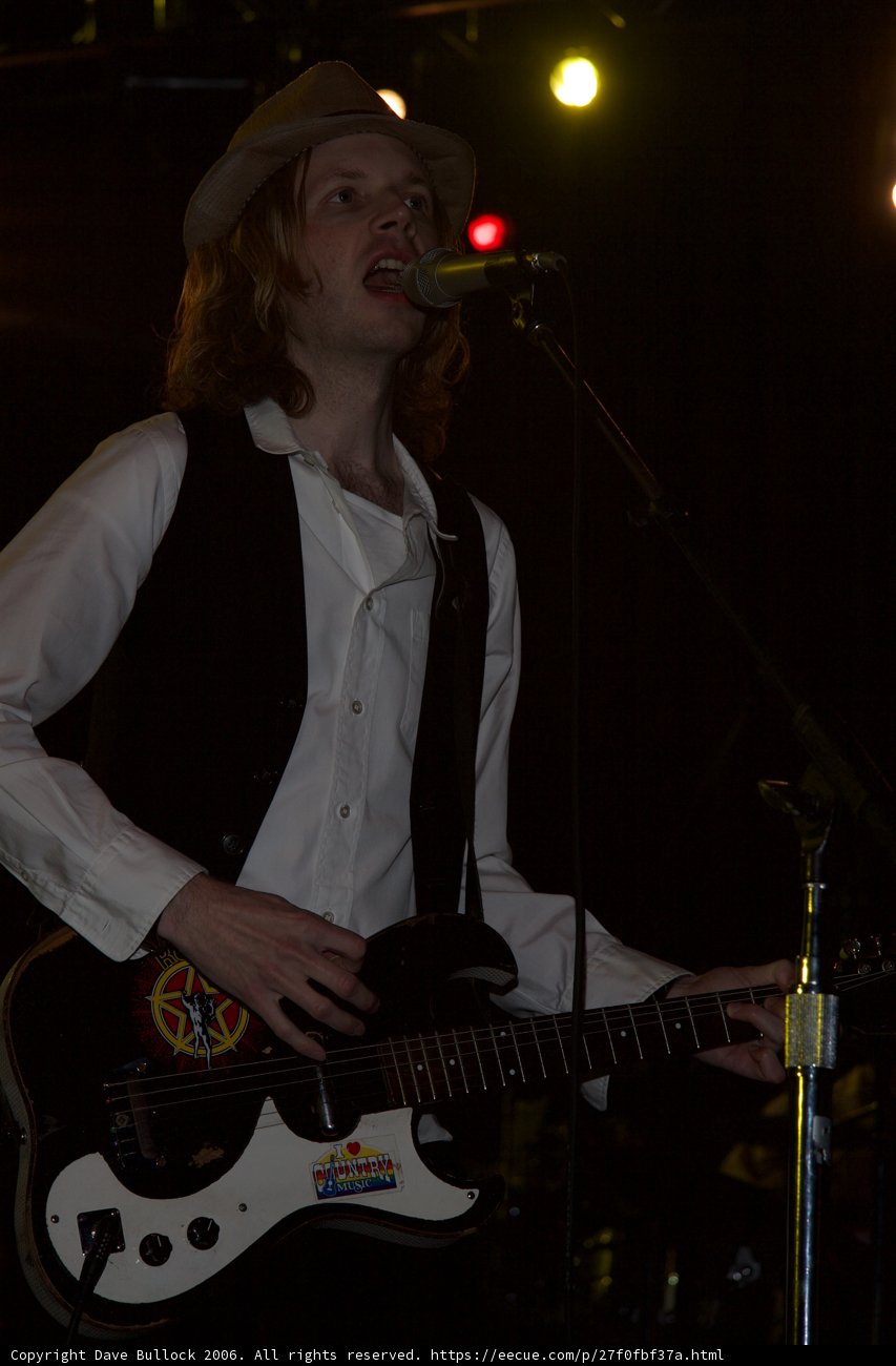 Beck Rocks the Stage with his Guitar and Microphone