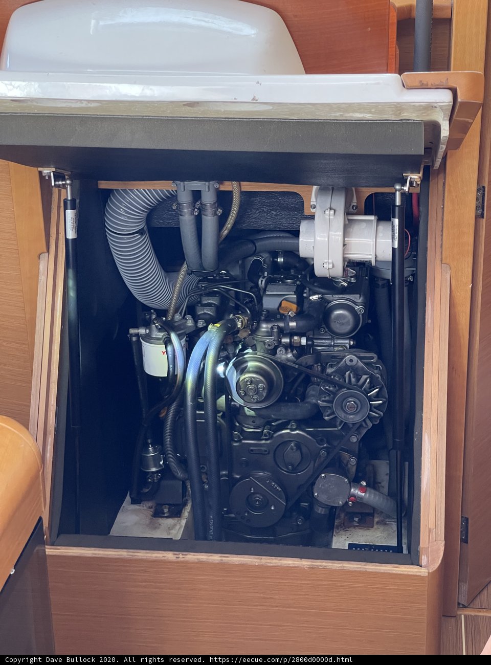 Boat Engine in the Richardson Bay
