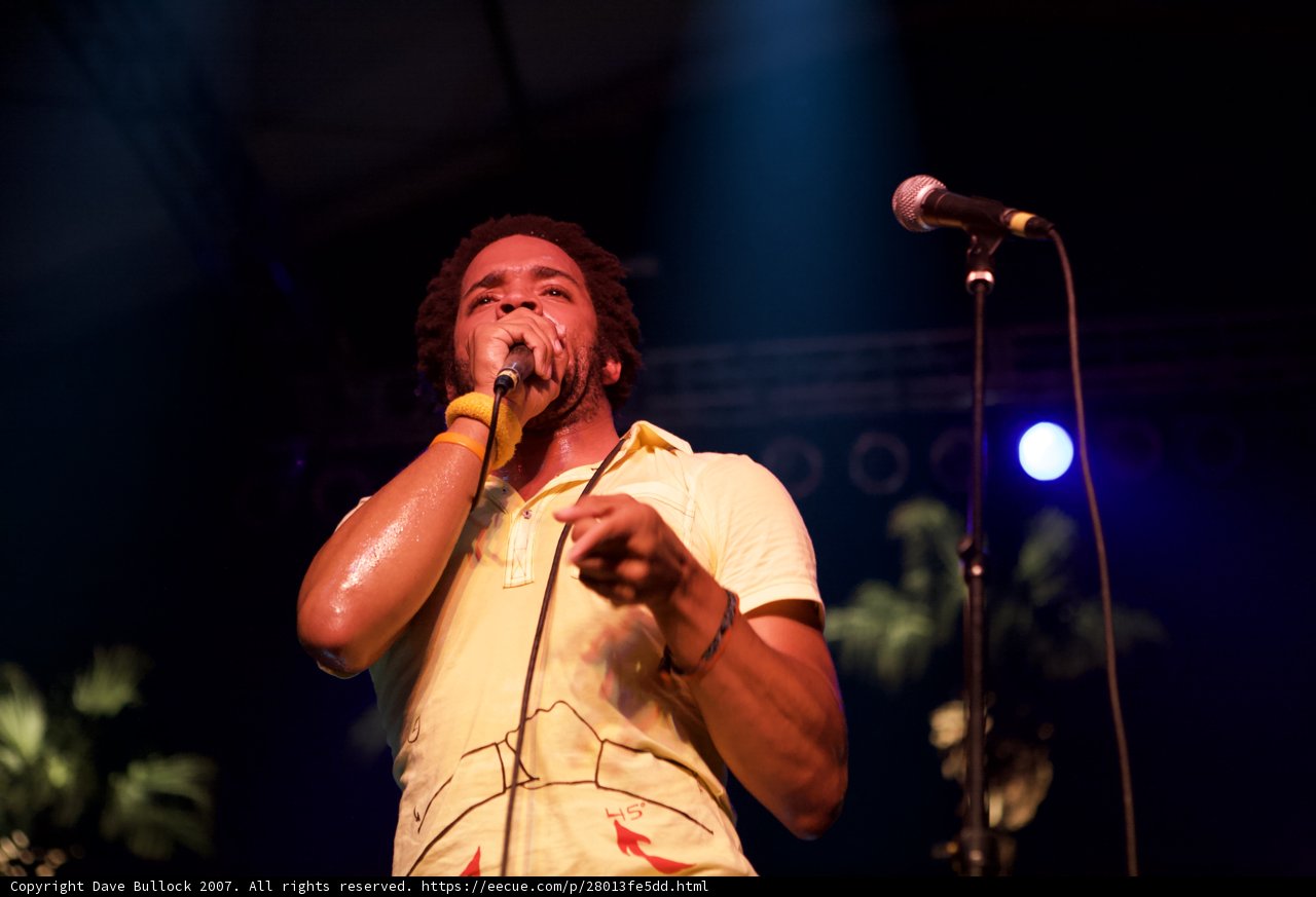Yellow-Shirted Man Belting it Out