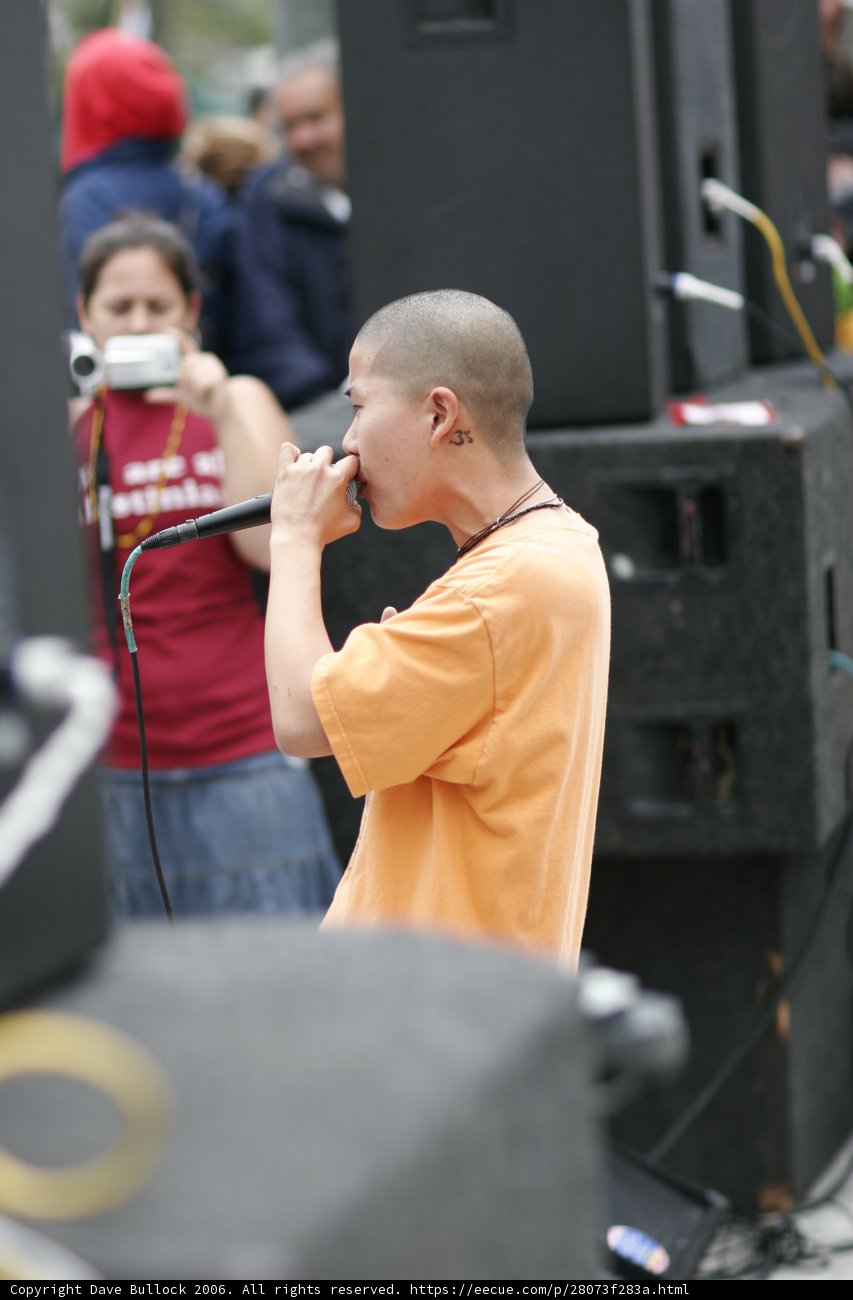Bald Boy with Mic Takes the Stage