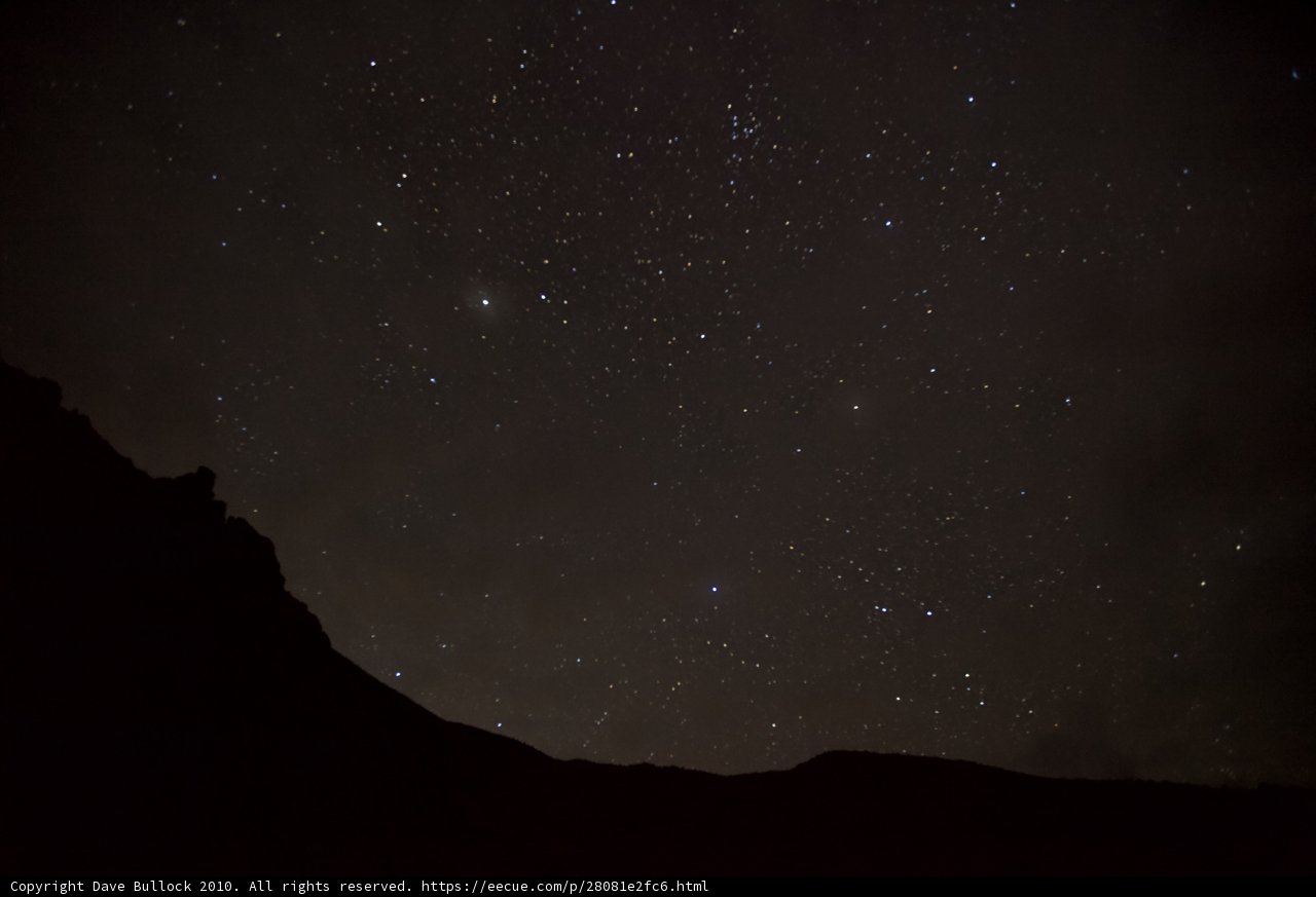 Starry Night Sky Overhead