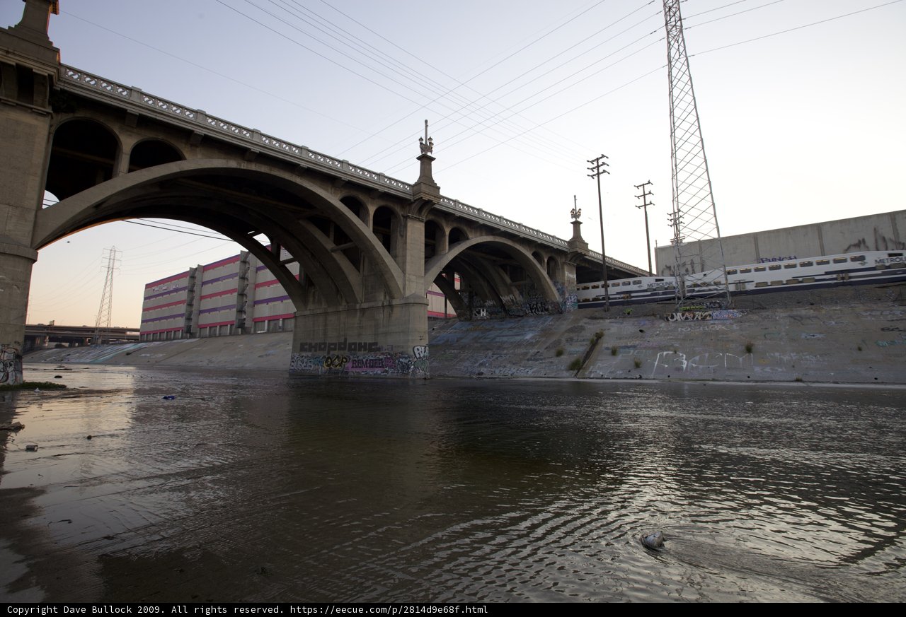 Majestic Arch Bridge Over LA River