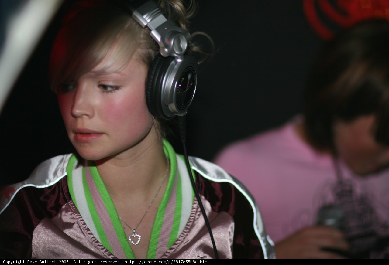 Pink Jacket and Headphones