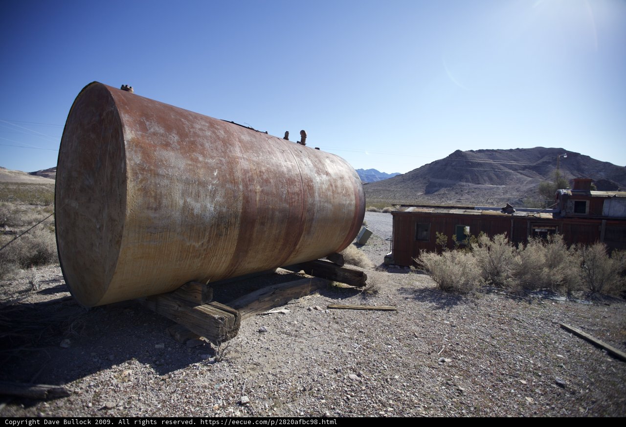 Desolate Tank in Death Valley