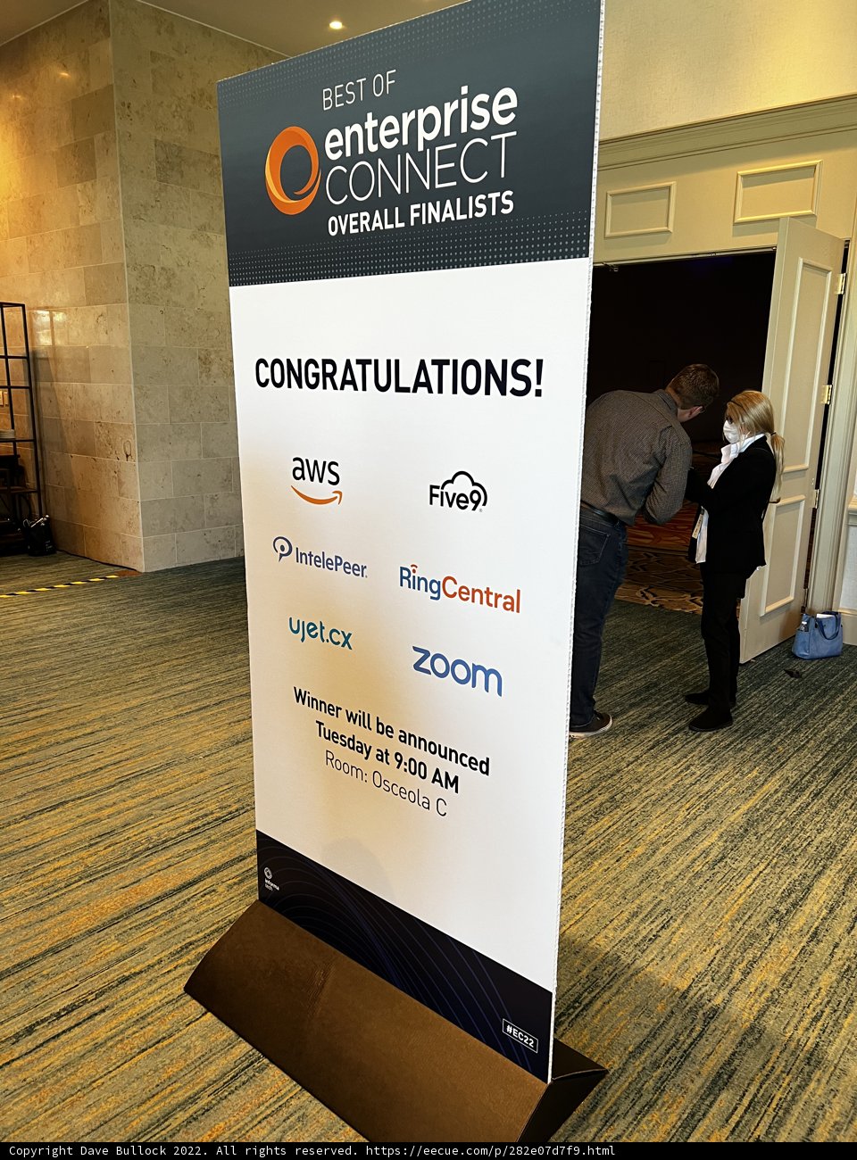 Congratulations Banner at the End of a Conference