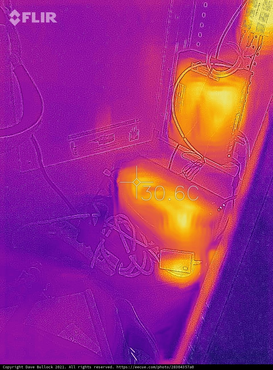 Thermal Imaging of Person Using Machinery