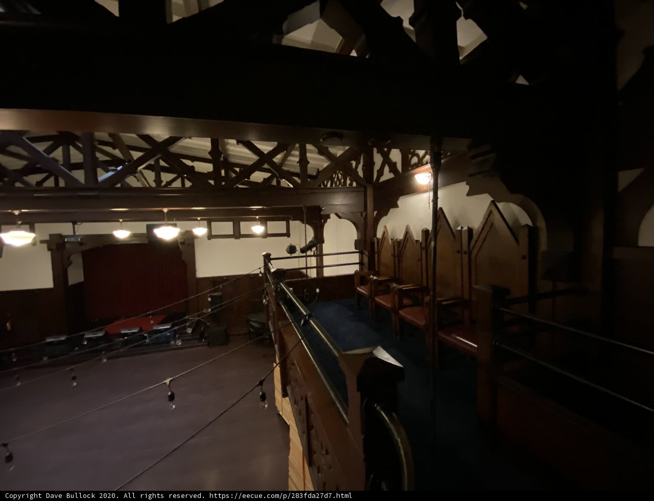 The Classic Ambiance of a Wooden-Beamed Theatre