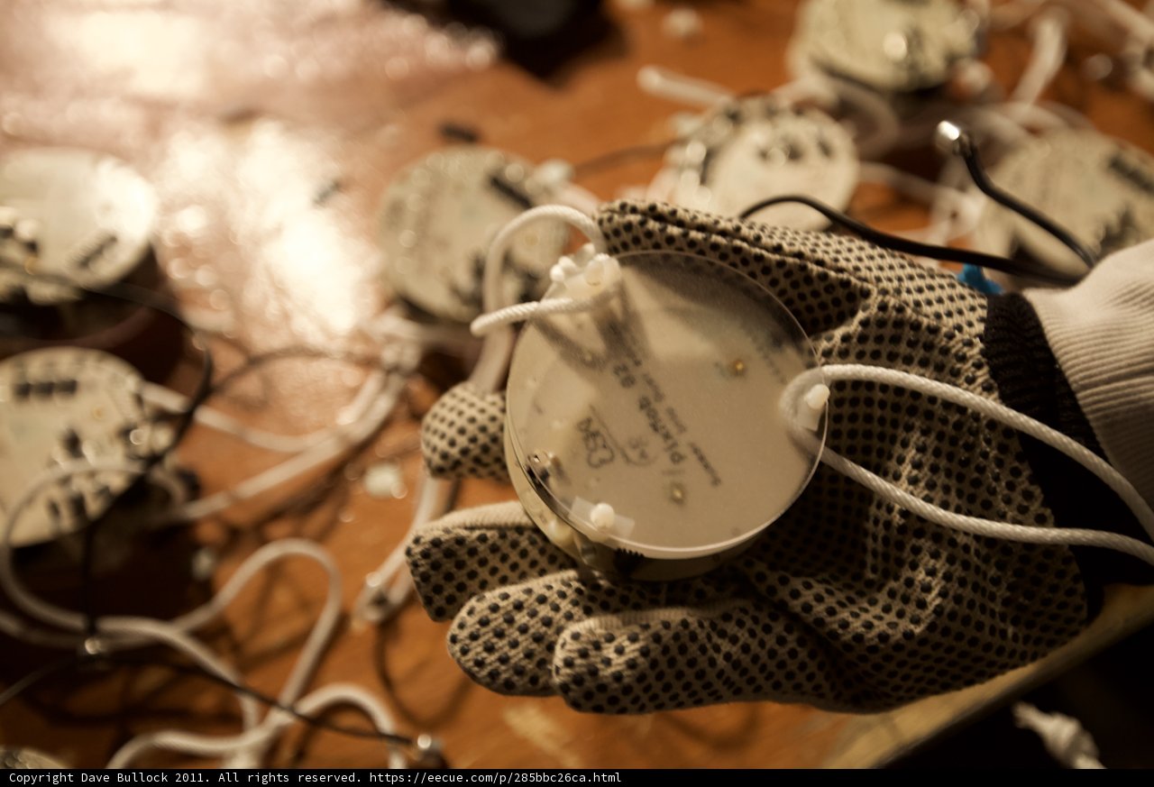 Electronic Gadget in Baseball Glove