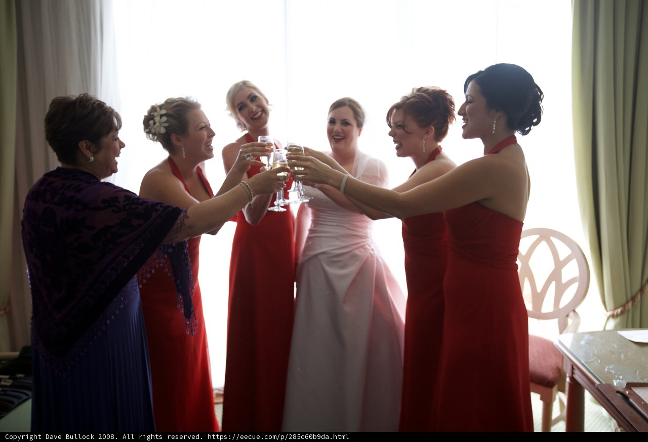 Red Dresses and Champagne Toasts