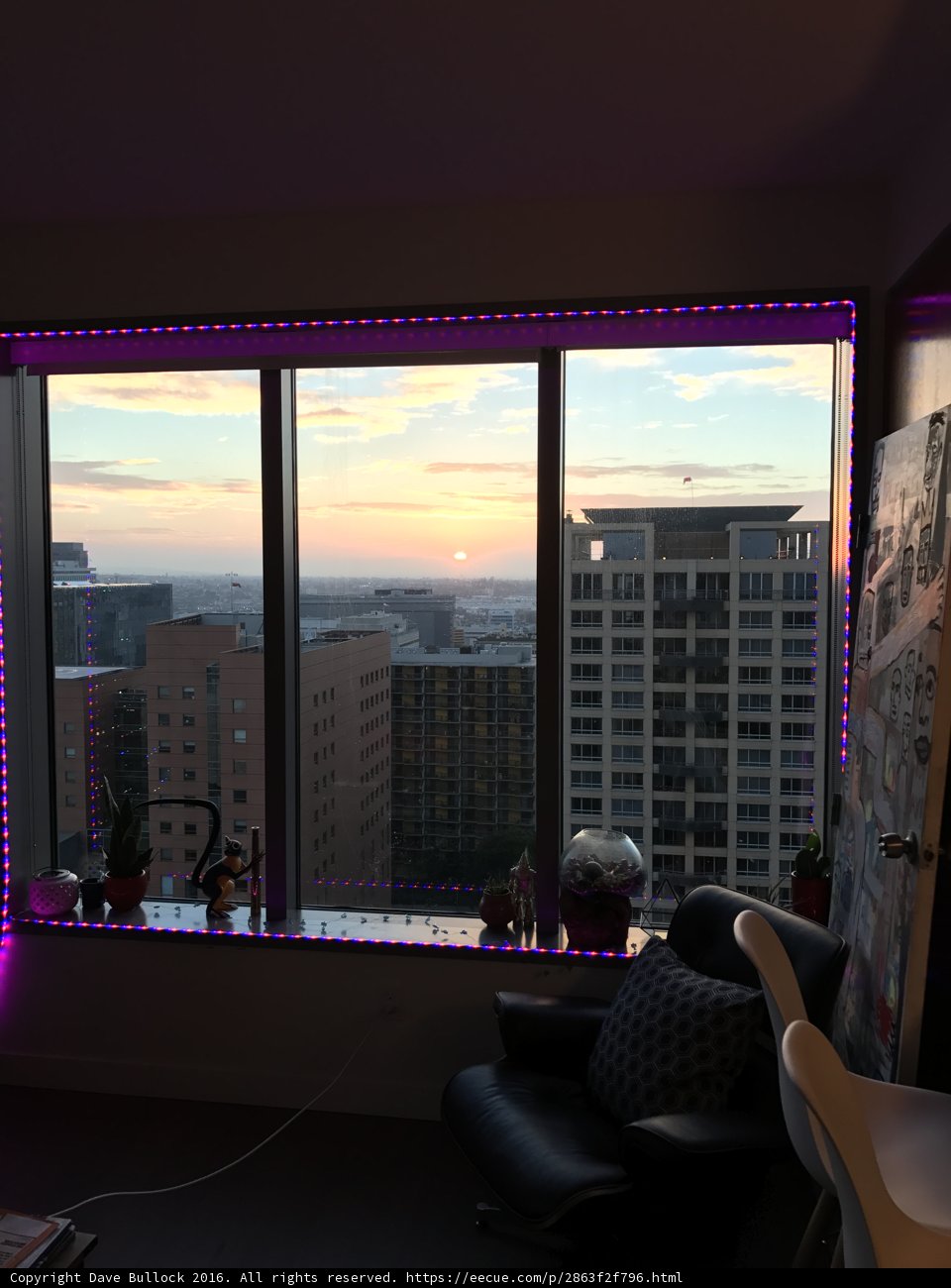 Purple Glow in the City