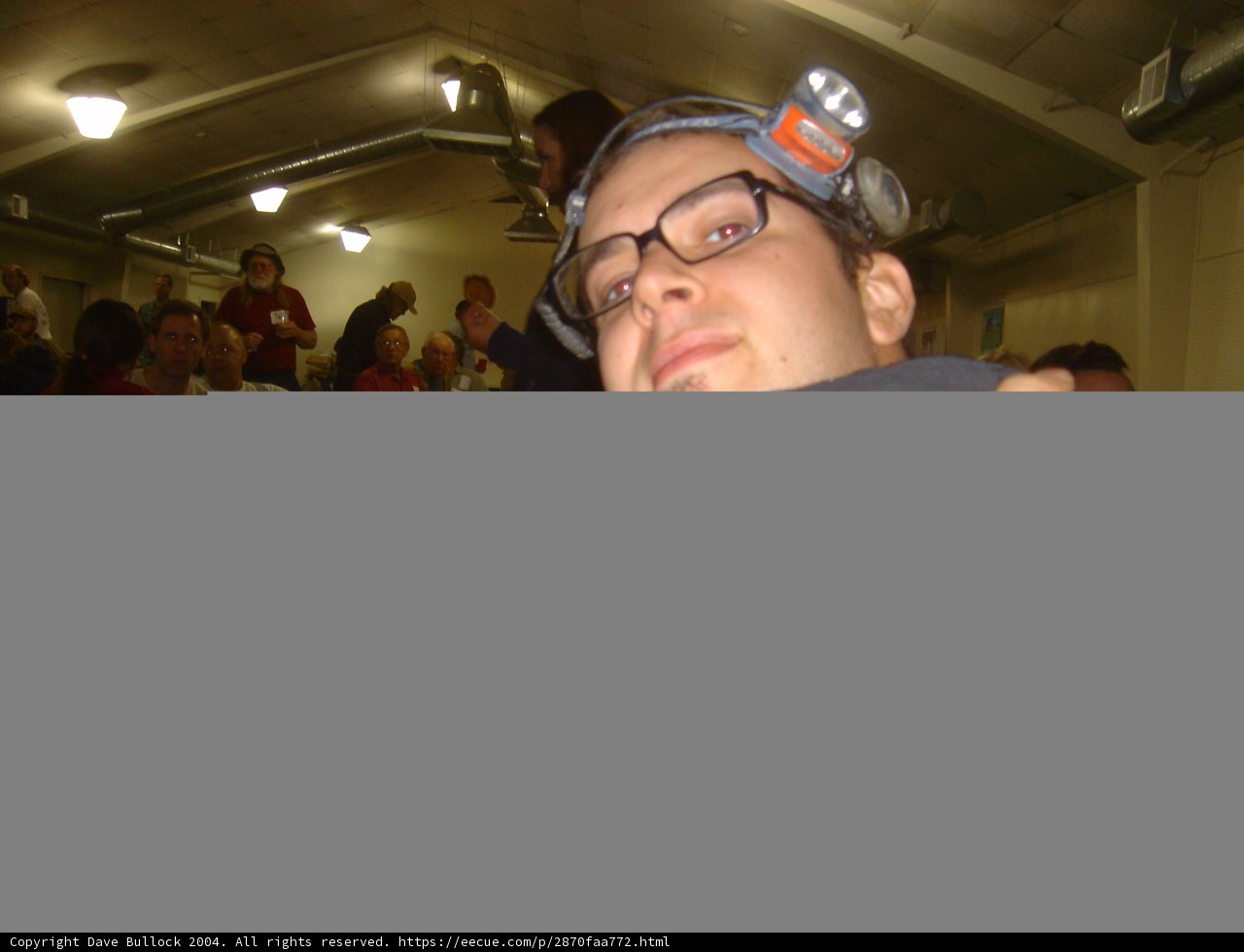 Headbanded Man in a Crowd