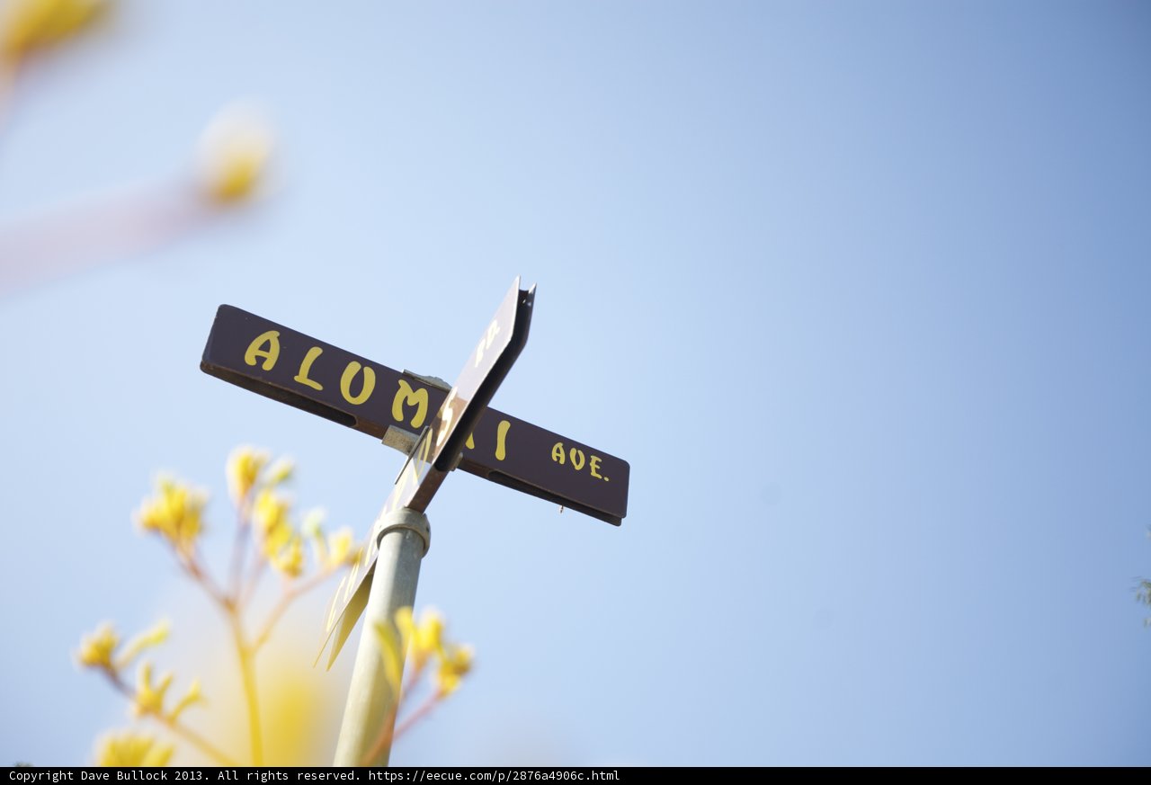 Street Sign in the Blue Sky