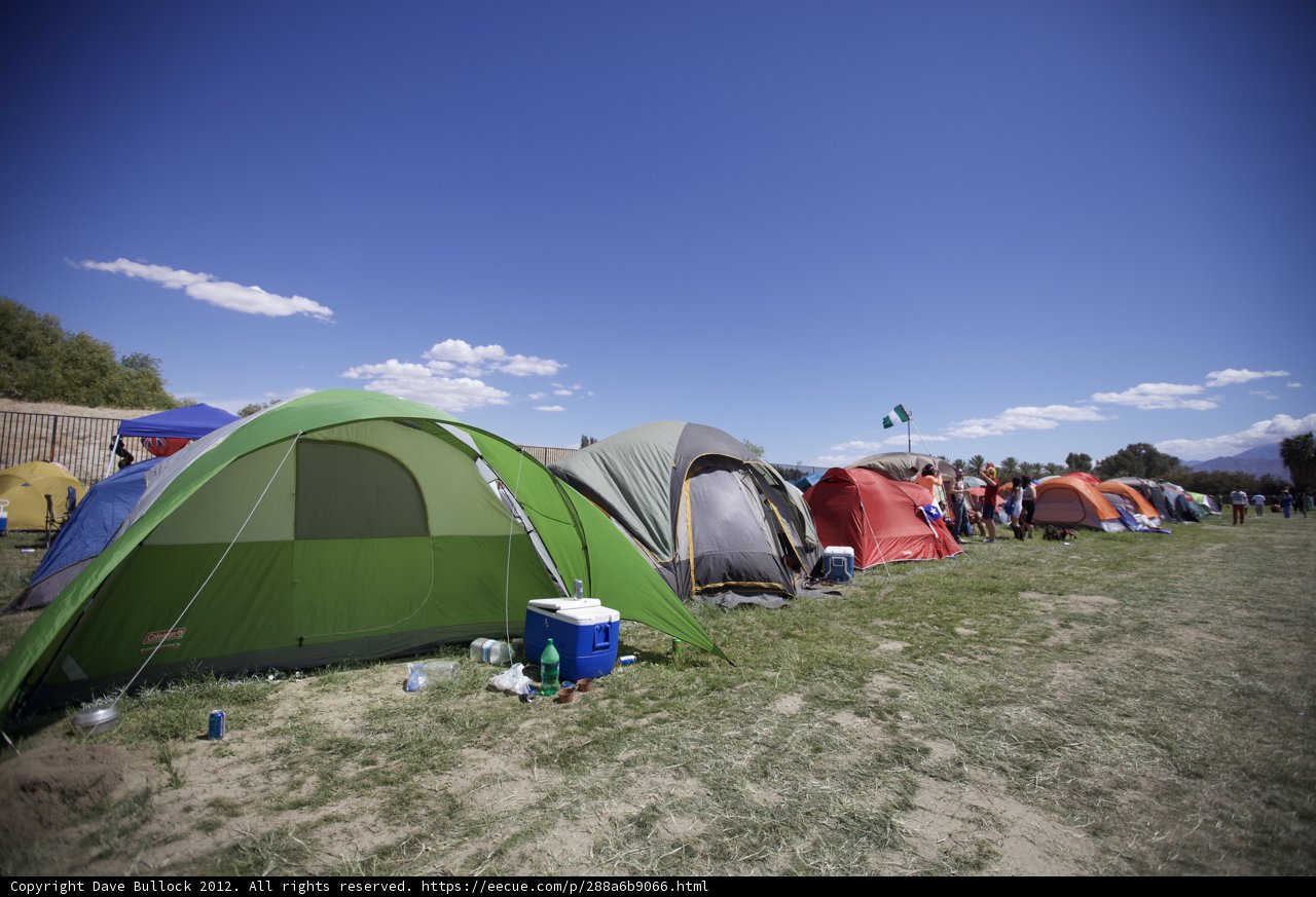 Camping at Coachella