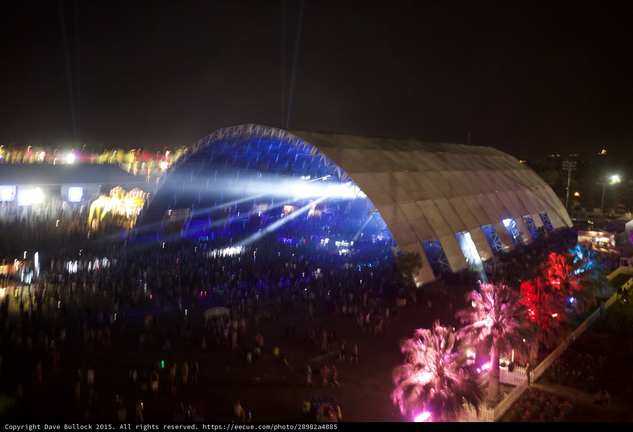 Lights and Crowds at Coachella