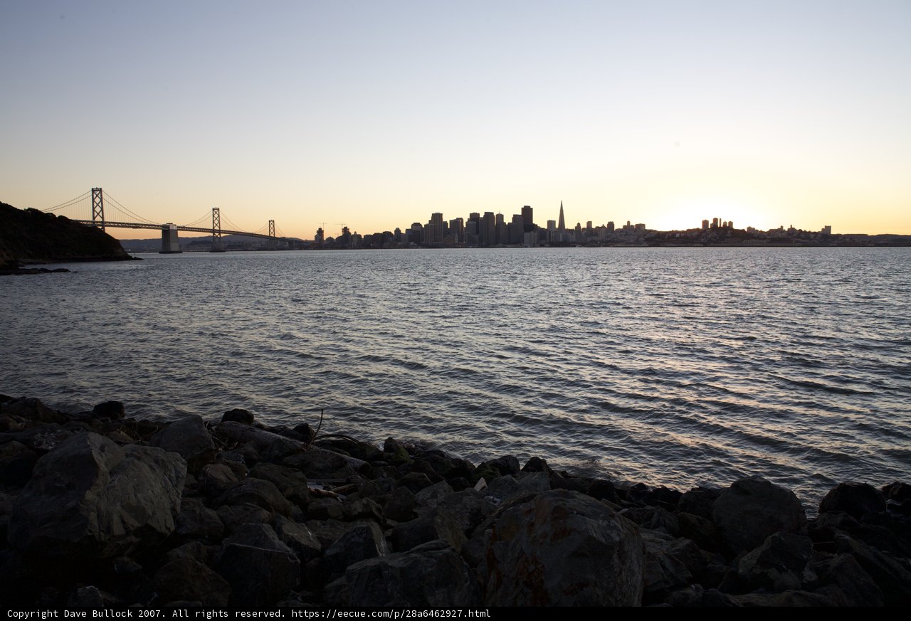 Golden Hour over the Bay Bridge