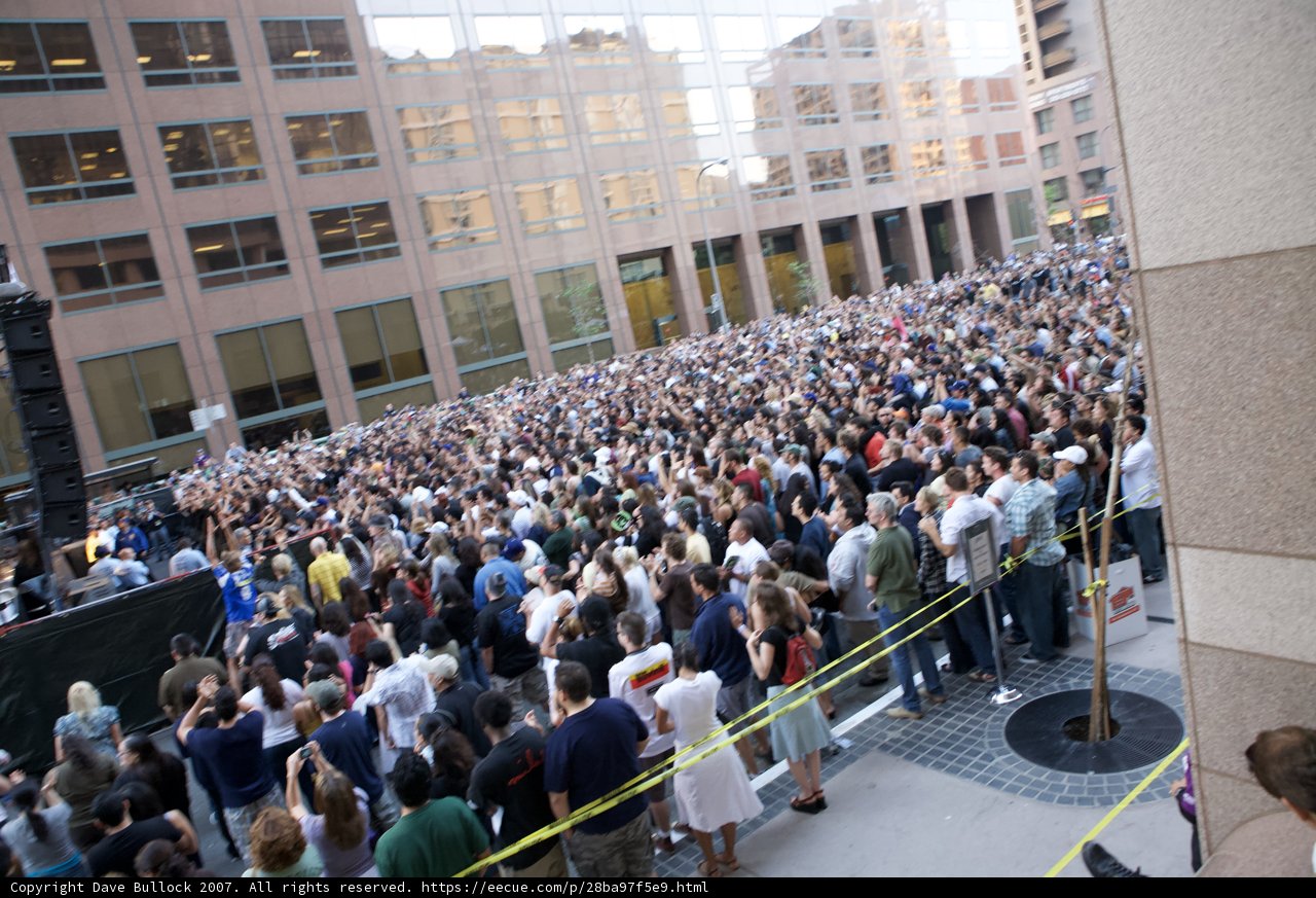 Grand Performances of Ozomatli: A Sea of People