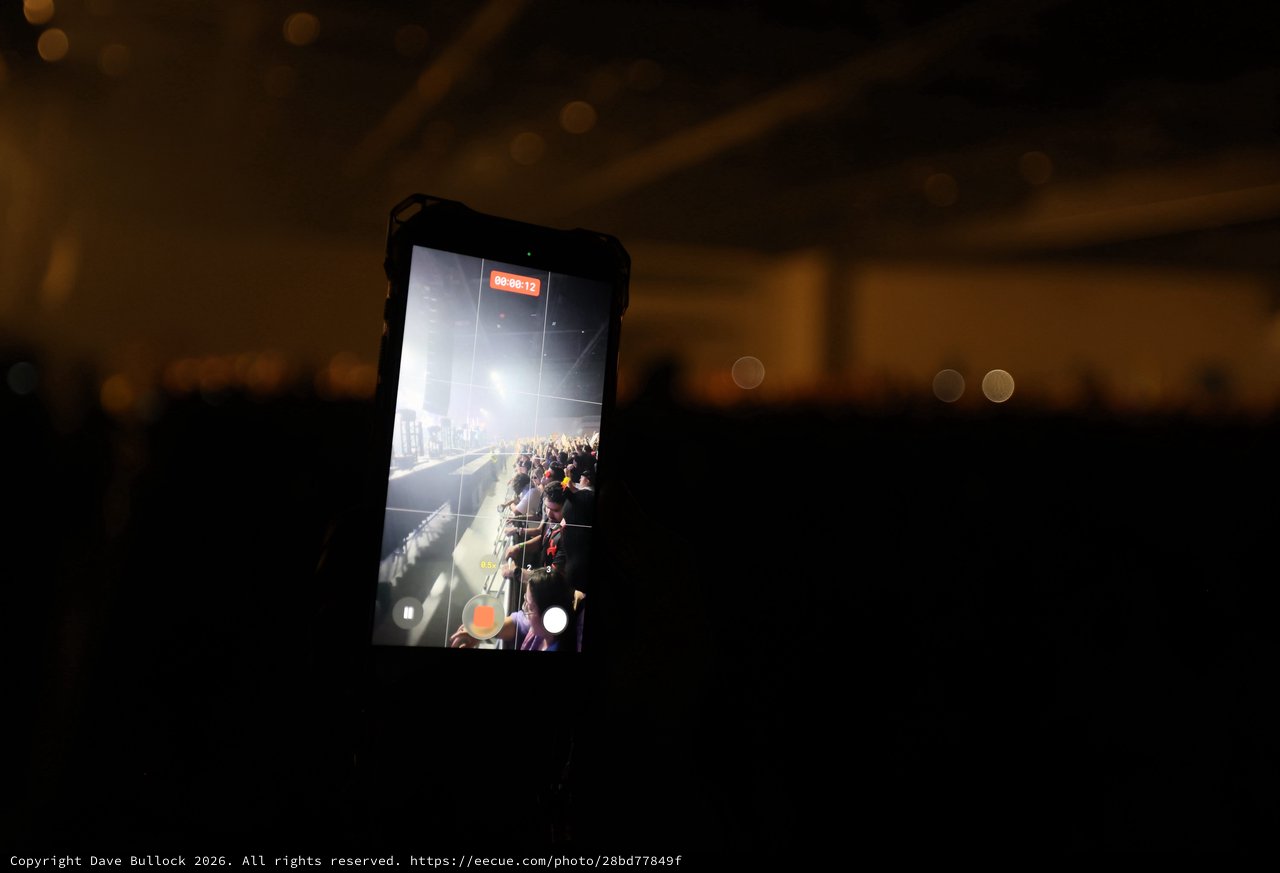 Phone Screen Glows at Wobbleland 2026 Concert