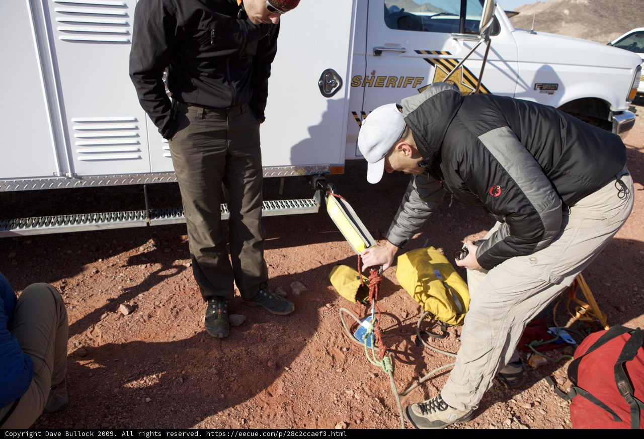 Man in Black Pants on Mine Rescue Mission