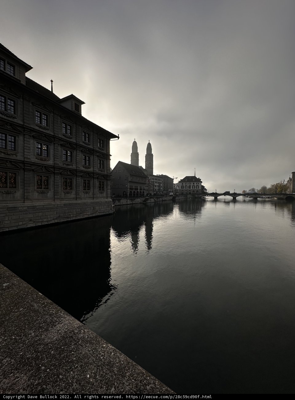 Cityscape of Zurich with River and Buildings