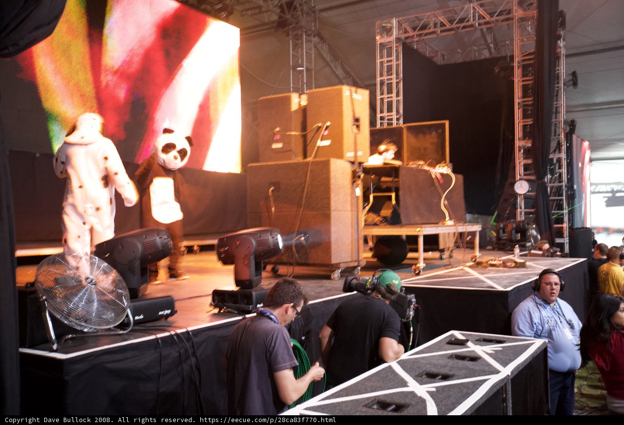 Panda-Man Rocks the Stage at Coachella 2008