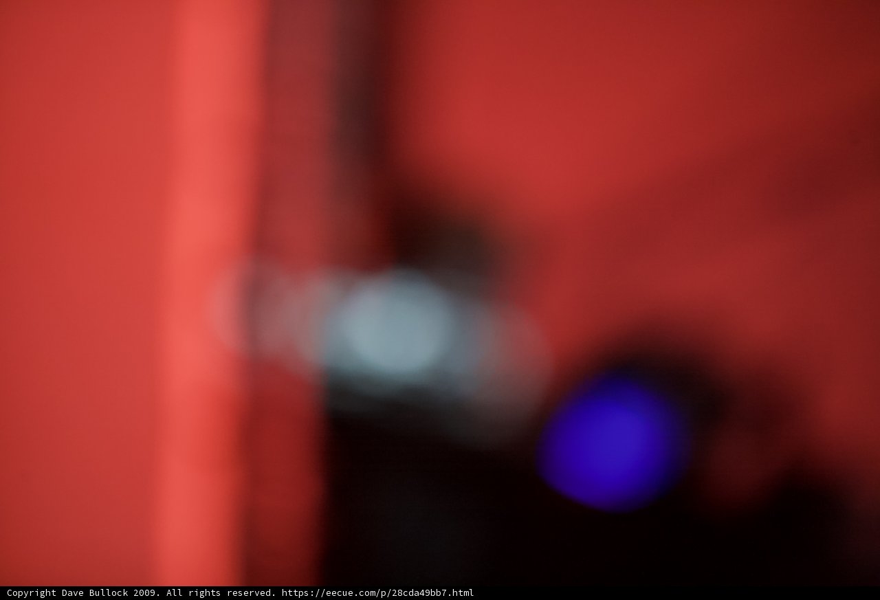 Illuminated Red Wall