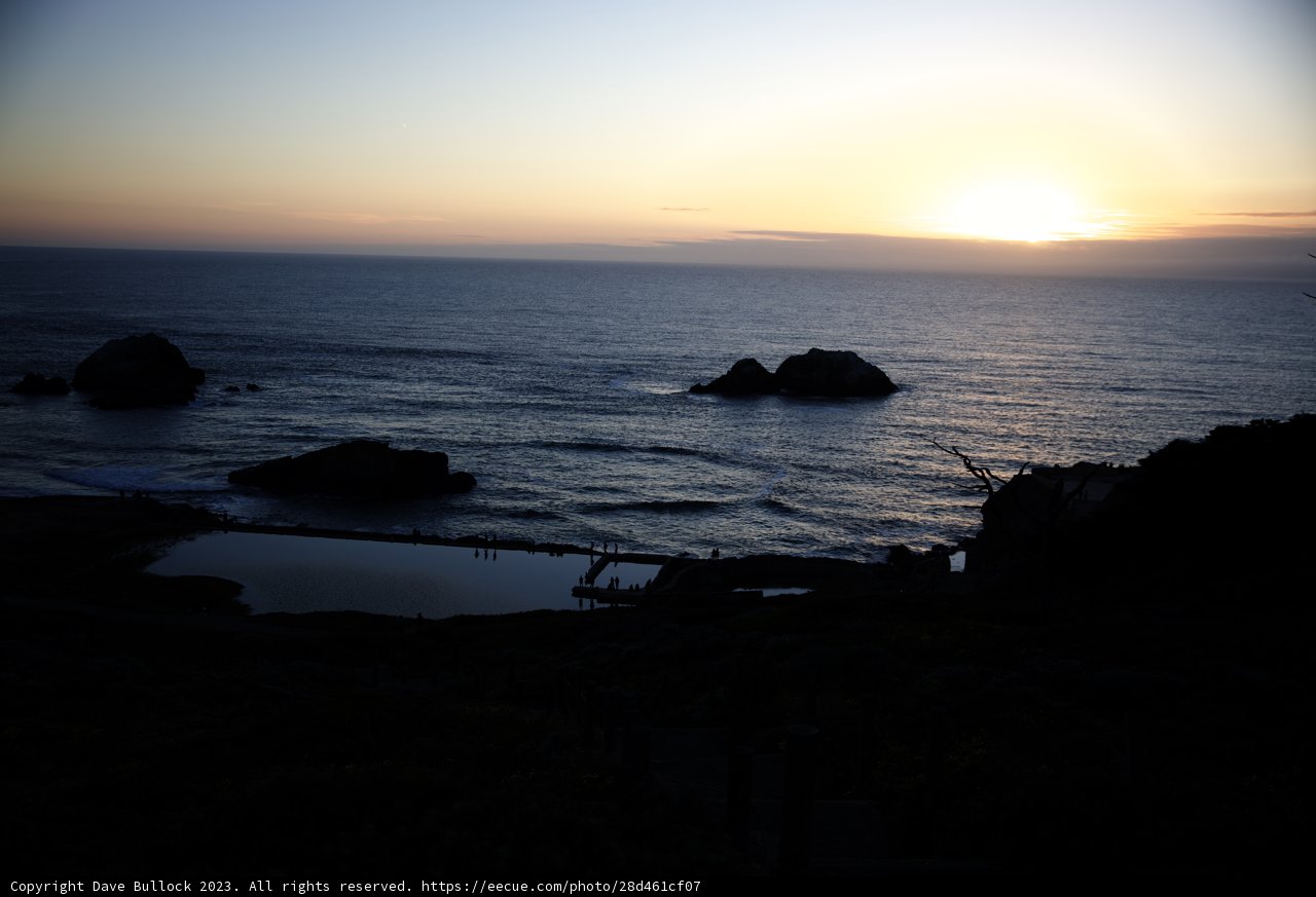 Golden Hour at Sutro Baths